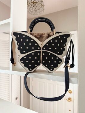 Kate Spade Polka Dot Wicker Butterfly